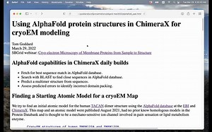 AlphaFold protein structures & ChimeraX cryoEM modeling