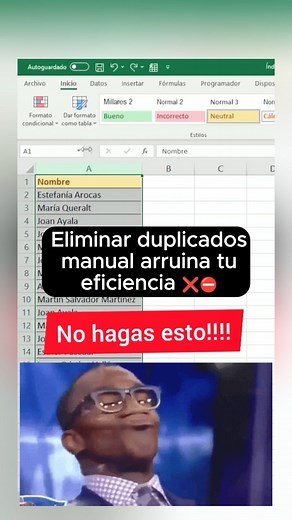 13K views · 200 reactions | ❌Nunca más elimines duplicados manualmente en Excel! #Excel #job #empleo #productivity #Microsoft | Aprende Excel desde Cero | Facebook