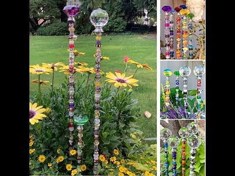 Beaded Fairy Garden Stakes from DIY Handwork