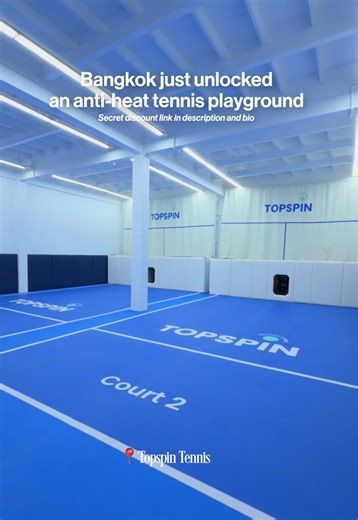 If you’re a beginner or someone who’s trying to play tennis consistently in Bangkok, this might be the training environment you didn’t know you needed. 🎾 Anyone who’s played outdoor tennis here knows the real opponent isn’t your backhand. It’s the heat. Sun, rain, and air quality can quietly kill your rhythm, especially when you’re still building fundamentals. An indoor setup with ball machines flips that completely. You walk in focused on reps, timing, and clean contact instead of chasing sche