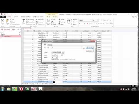 MS Access Find Replace