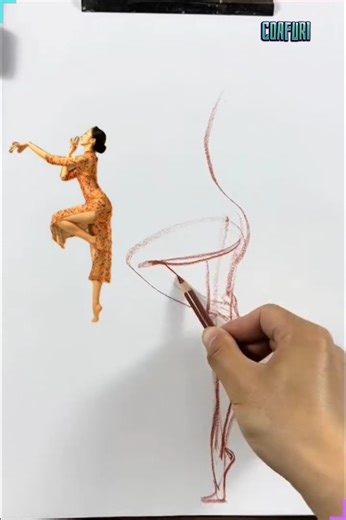🎨🖋️ When Simple Lines Create Pure Magic 🌟💃 | Creative Inspiration For You