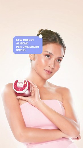Cherry Almond Perfume Sugar Scrub for Glowing Skin