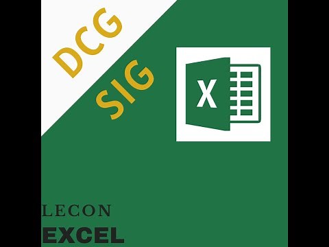 [DCG SIG] EXCEL - Fonctions logiques (SI ET OU)