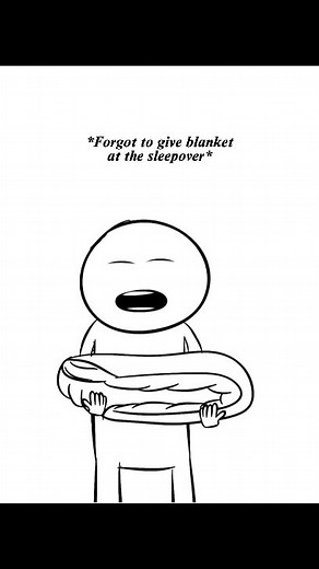 107K views · 1.5K reactions | When you forget to give out blankets to your Friend at the sleepover. Audio: @ryanhdlombard #childhood #relatable #sleepover #animation #comedy #reels #instagramreels #animationmeme #meme | Freakanimations | Facebook