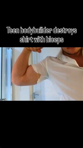 Welshy on Instagram: "This one’s a loooong throwback to when I was a teenager and I was hulking out of clothes even back then ! #hulkout #flexing #teenbodybuilder #gay #gaymuscle"