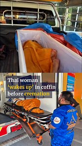 395K views · 1.8K reactions | A woman in Thailand shocked temple staff when she started moving in her coffin after being brought in for cremation. #thailand #coffin #cremation #dead #deathcertificate | South China Morning Post | Facebook