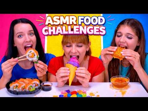 ASMR Copy My Eating VS Draw and Eat Food Challenges Compilation
