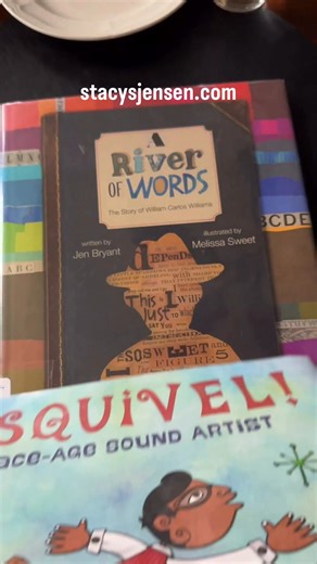 More free books you can find using your public library card. Here are some interesting books from a recent #libraryhaul — A universe Big & Small: A story about Carl Sagan by James Yang, ESQUIVEL! Space-Age Sound Artist by Susan Wood and Duncan Tonatiuh, and A RIVER OF WORDS: The Story of William Carlos Williams by Jen Bryant and Melissa Sweet. All great choices for both children and adult readers. #librarybooks #freepubliclibraries | Stacy S. Jensen
