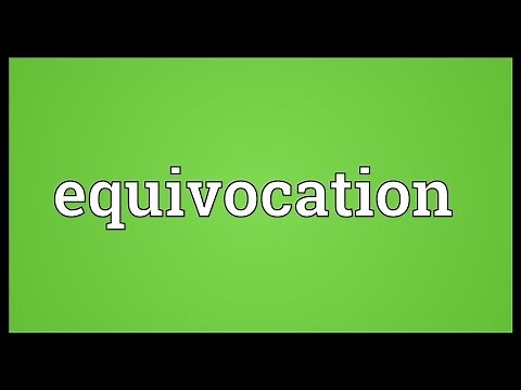 Equivocation Meaning