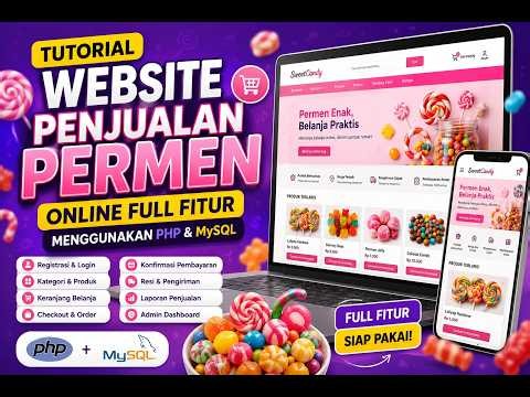 🍬 Simulasi Tutorial Website Penjualan Permen Online Full Fitur Menggunakan PHP & MySQL 🍬