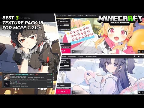 3 UI Anime Terbaik untuk MCPE 1.21 - 1.26+ | Horizon UI Extension