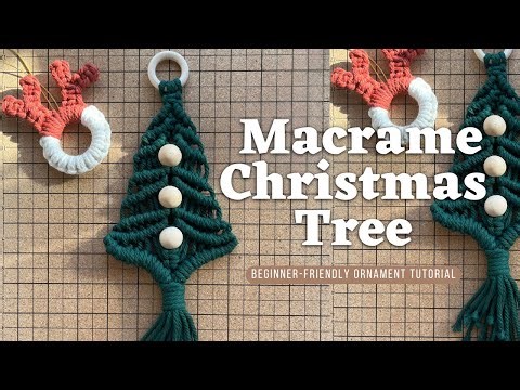 How to Make a Macramé Christmas Tree | Beginner-Friendly Ornament Tutorial