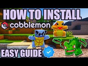HOW TO INSTALL COBBLEMON *EASY GUIDE* | Minecraft POKEMON Mod 1.7.3