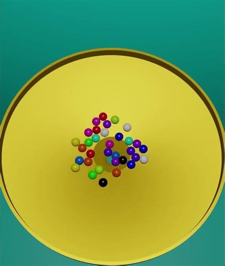 Marble Run colorful balls motion chrome