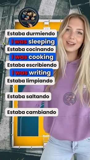 🔁 Learn the past continuous in English with real-life actions | Repeat after me: “I was…” 🇺🇸🧠