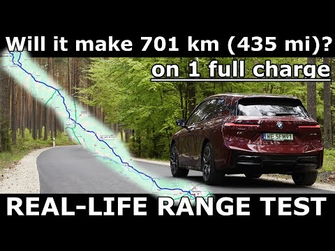 2026 BMW iX xDrive60 range test. OVER 701 km 435 mi! BMW iX60 electric review real-life POV 1001cars