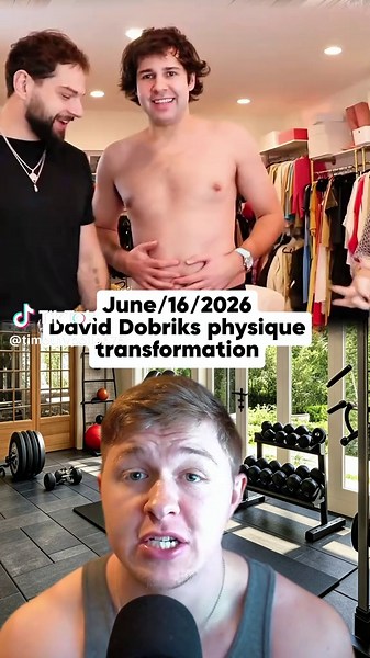 David Dobrik's stunning physique transformation over the past year is inspiring! From 27% to 13% body fat and gaining 10 lbs of muscle shows that hard work pays off. 📈 Have you ever considered starting a fitness journey? Let's discuss! #fitnessjourney #daviddobrik #transformation #fyp #workout #lifting #motivation