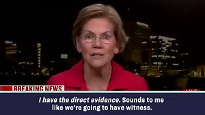 128K views · 5.2K reactions | Republicans can't say there is no direct evidence of what the president's done while there is somebody out there saying: "I have the direct evidence." We need a real trial, with witnesses and documents. | Elizabeth Warren | Facebook