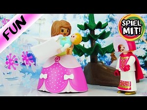 Playmobil Prinzessinen Geschichte | Eiskönigin bekommt Besuch & macht sich schick in Ankleide