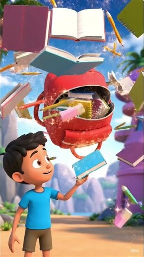 “Ye School Bag Zinda Hai 😱 | Funny 3D Cartoon | Kids Animation”