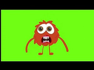 Monster Character Animation with greenscreen #characters