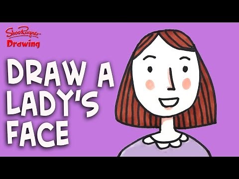 How to draw a lady's face - Easy for Kids and beginners
