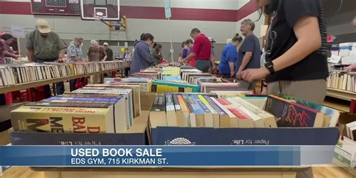 Huge turnout for annual used book sale