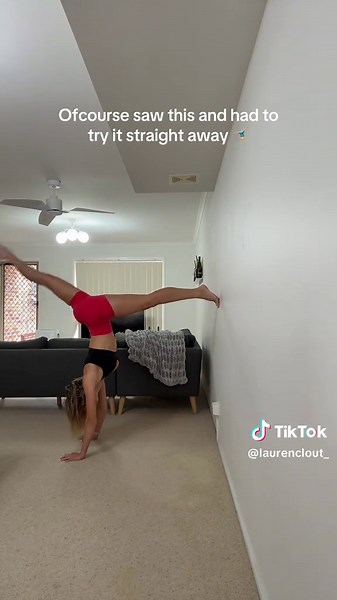Trying Out Gymnastics Splits Challenge on TikTok