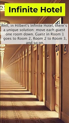 The Infinite Hotel Paradox Explained! #shortsvideo