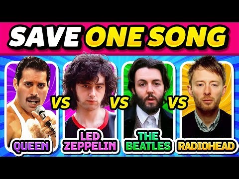 4 LEGENDARY ROCK BANDS: Save One Song 🎸 Most Popular Hits | Music Quiz