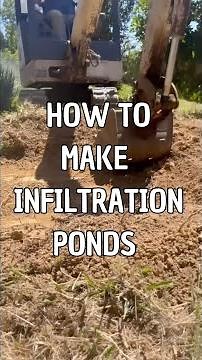 How to divert water runoff into infiltration ponds
