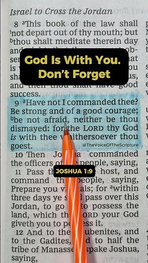 🕊️ A Divine Command for Courage (Joshua 1:9)