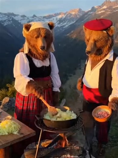 Country: Andorra Dish: Trinxat Animal: Brown Bear The brown bear is a traditional symbol of Andorra and the Pyrenees, representing strength and survival in the mountains. Trinxat is a classic Andorran dish made from cabbage, potatoes, and bacon, pan fried until crispy. It comes from mountain communities that relied on simple, filling food to get through cold winters. Trinxat represents resourcefulness, endurance, and everyday family life in the mountains. One animal. One country. One dish. Welco