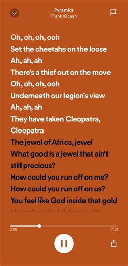 Pyramids by Frank Ocean - Lyrics, Chords, and Remixes