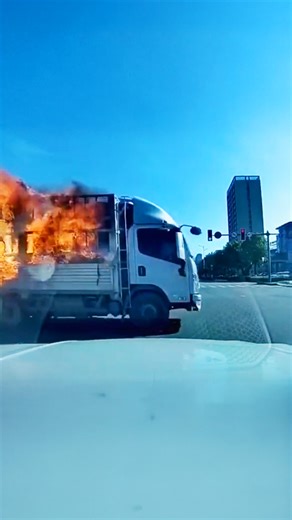 389K views · 12K reactions | A trucker notices his cargo is on fire… but instead of panicking, he makes a bold move﫣 | Newsner.com | Facebook