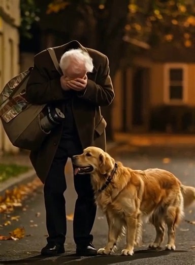 THE SON AND HIS WIFE FORCED AN OLD MAN OUT OF HIS OWN HOME — UNTIL A DOG LED HIM TO A NEW BEGINNING Wilson sat trembling on a frozen park bench outside Manchester, the icy wind cutting through his threadbare coat. Snow fell softly as night stretched on, cold and endless. He stared into the darkness, struggling to accept the cruel irony of it all—he, a man who had built his own house with his bare hands, had been cast out like trash. Just hours earlier, he had stood inside the home that had once 