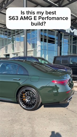 Brad Westfall on Instagram: "Loaded New 2026 Mercedes-Benz S63 AMG E Performance in MANUFAKTUR Exclusive Dark Olive Green Non-Metallic over MANUFAKTUR Exclusive Truffle Brown diamond stitched nappa leather interior! 🫒 #s63 #s63amg #sclass #olive #luxury"