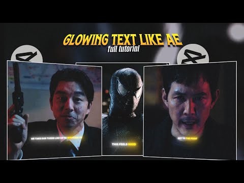 CAPCUT • GLOWING TEXT LIKE AE FULL TUTORIAL • GLOW SUBTITLES TEXT ANIMATION