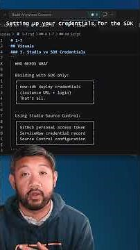 ServiceNow SDK Auth Credentials Is Simpler Than You Think
