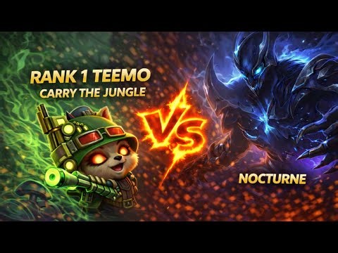Rank 1 Teemo DESTROYS Nocturne Jungle - Sovereign Rank