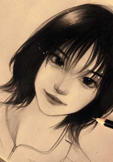 Detailed Pencil Portrait Drawing Process