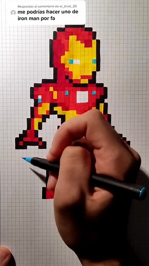 Ironman Pixel Art Drawing | Avengers Fan Art