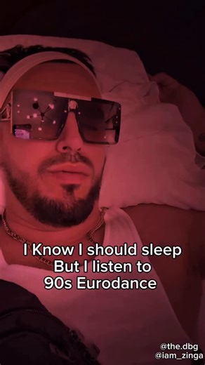 I know I should sleep but I listen to 90s eurodance 🤣🔥🙌 . Big shoutouts to the bro @iam_zinga for making this mint remix 🔥❤️ . See you all tomorrow inside @coco.azuul for the BIGGEST NEW YEARS EVE PARTY IN WOODBRIDGE! | The DoucheBag Guido