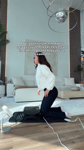 The most underrated weight loss hack👇🏼 Comment “REST” to get a 🖇️ to the vibration plate, mini portable red light & PEMF mat for grounding! Calming your nervous system is one of the most underrated tools for weight loss. We spend so much time stressing about calories and workouts, but your body simply won’t change when it doesn’t feel safe. A regulated nervous system is what allows your metabolism to fire, your digestion to work, your hormones to stabilize, and your body to actually let go of