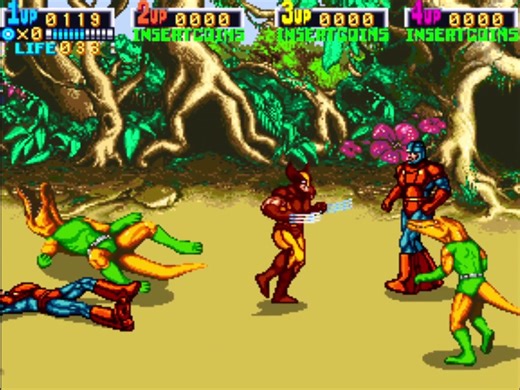 X-Men (1992) arcade gameplay