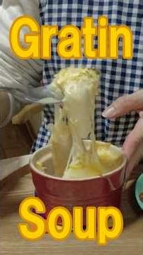 "Home-style cooking" Authentic Onion Gratin Soup to Make at Home 🧅 #cookingshorts