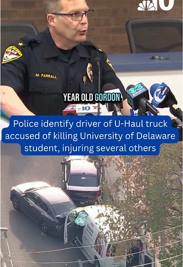 Officials identified the driver of a U-Haul truck accused of killing a #UniversityofDelaware student and injuring eight other people in a chain-reaction crash in #Newark, #Delaware, on Tuesday. #nbc10philly