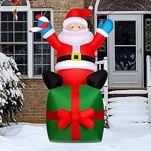 Amazon.com: Christmas Inflatable (Santa Claus) : Patio, Lawn & Garden