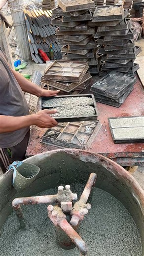 45K views · 140 reactions | Behind the Scenes: Manufacturing Concrete Grey Wood Tiles | Inside Industries | Facebook